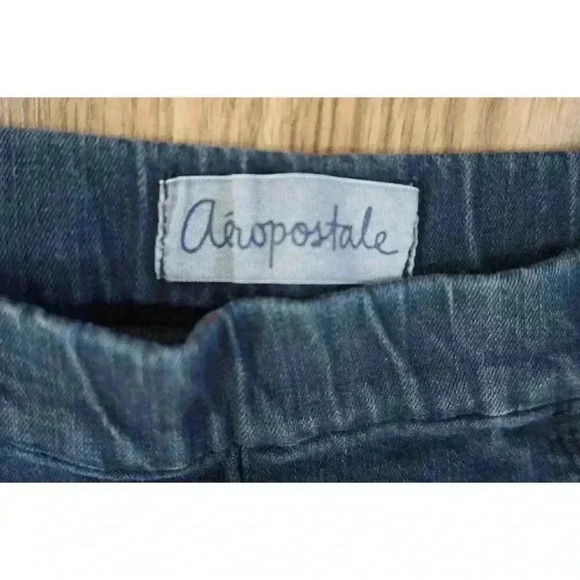 Aeropostale Bree High-Rise Cropped Jeggings, Size Large, Dark Wash - Picture 8 of 16